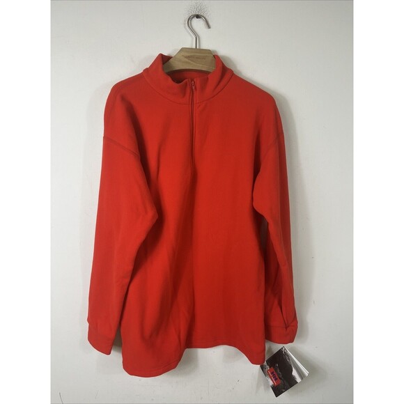 Helly Hansen Mens Prostretch Fleece Pullover Red Pullover Made in USA NWT XL - Picture 1 of 8